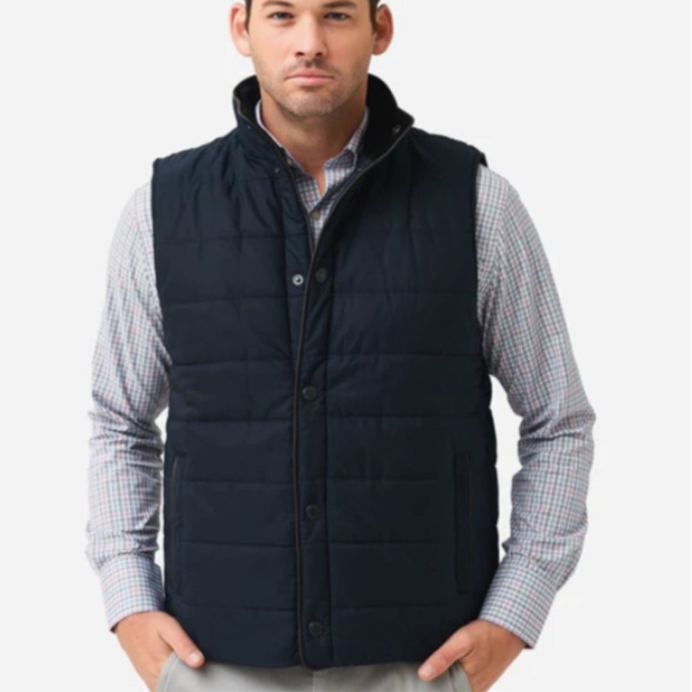 Barbour Men’s Farnham quilted vest navy